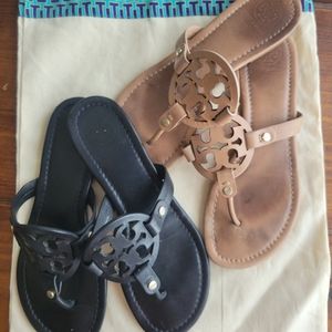 [USED] 2 pairs Tory Burch Miller Sandals